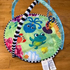 Colorful Ocean Baby Play Mat with Hanging Rings